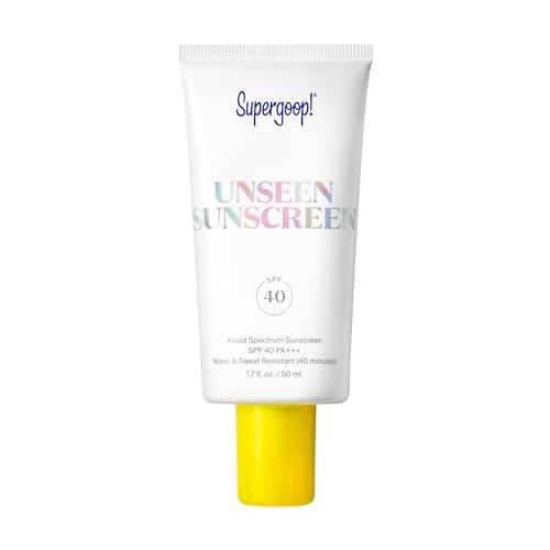 Amazon.com: Supergoop! Unseen Sunscreen - SPF 40-1.7 fl oz - Invisible, Broad Spectrum Face Sunsc... | Amazon (US)