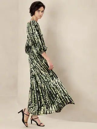 Blouson Maxi Dress | Banana Republic Factory