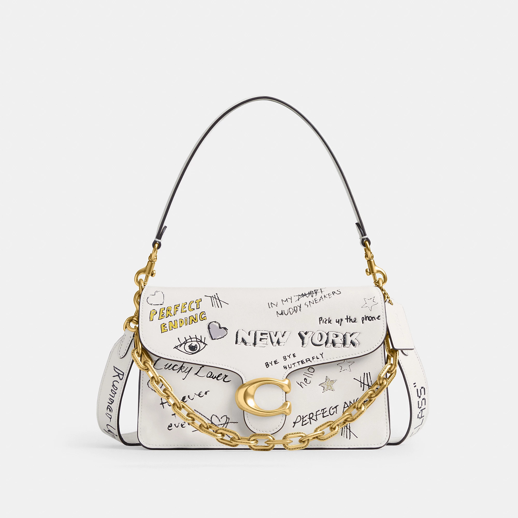 Chain Tabby Shoulder Bag With Sketch Print | Coach (US)