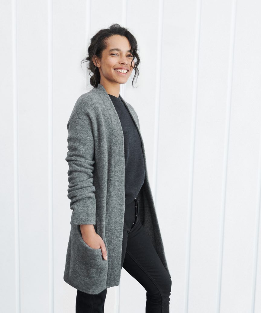 Short Sweater Coat - Grey | Jenni Kayne | Jenni Kayne