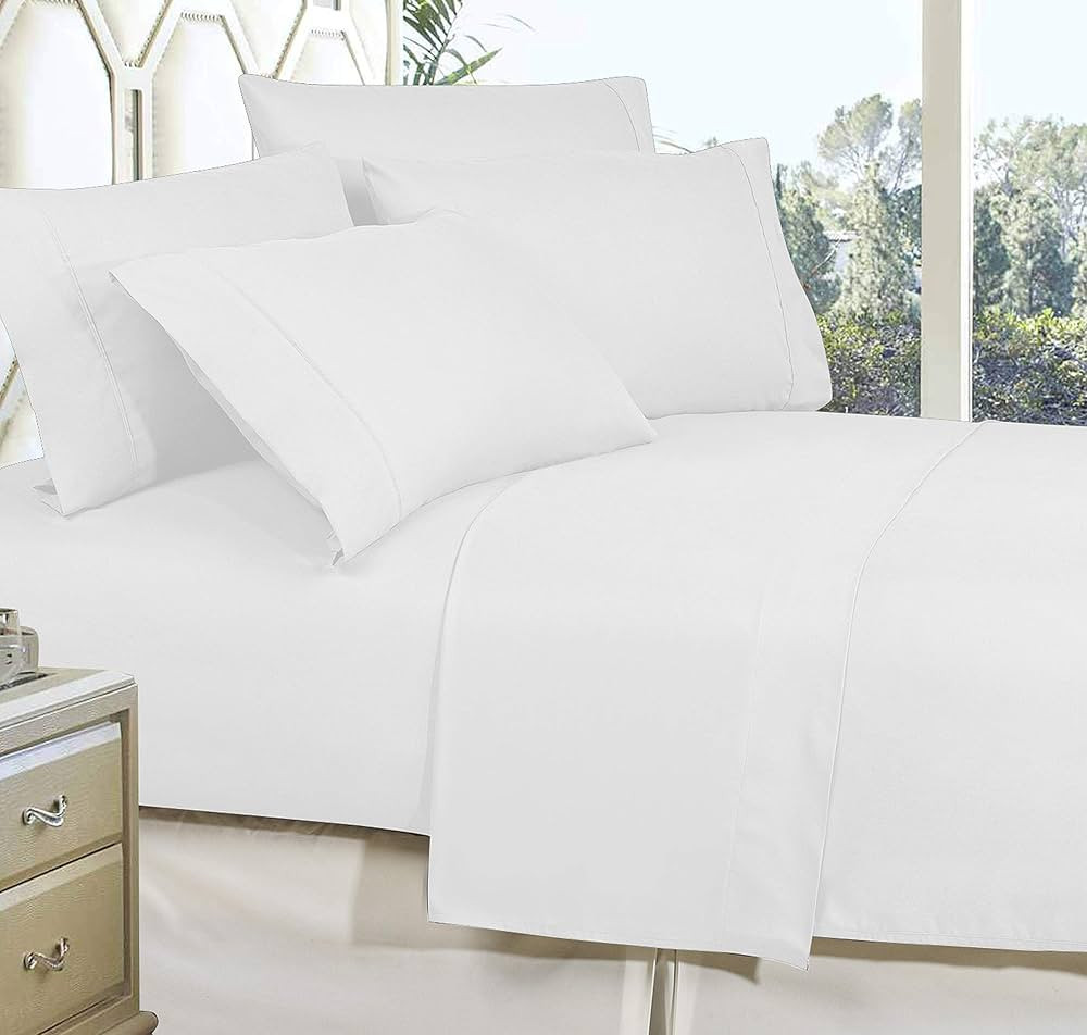 Celine Linen Best, Softest, Coziest Bed Sheets Ever! 1800 Thread Count Egyptian Quality Wrinkle-R... | Amazon (US)