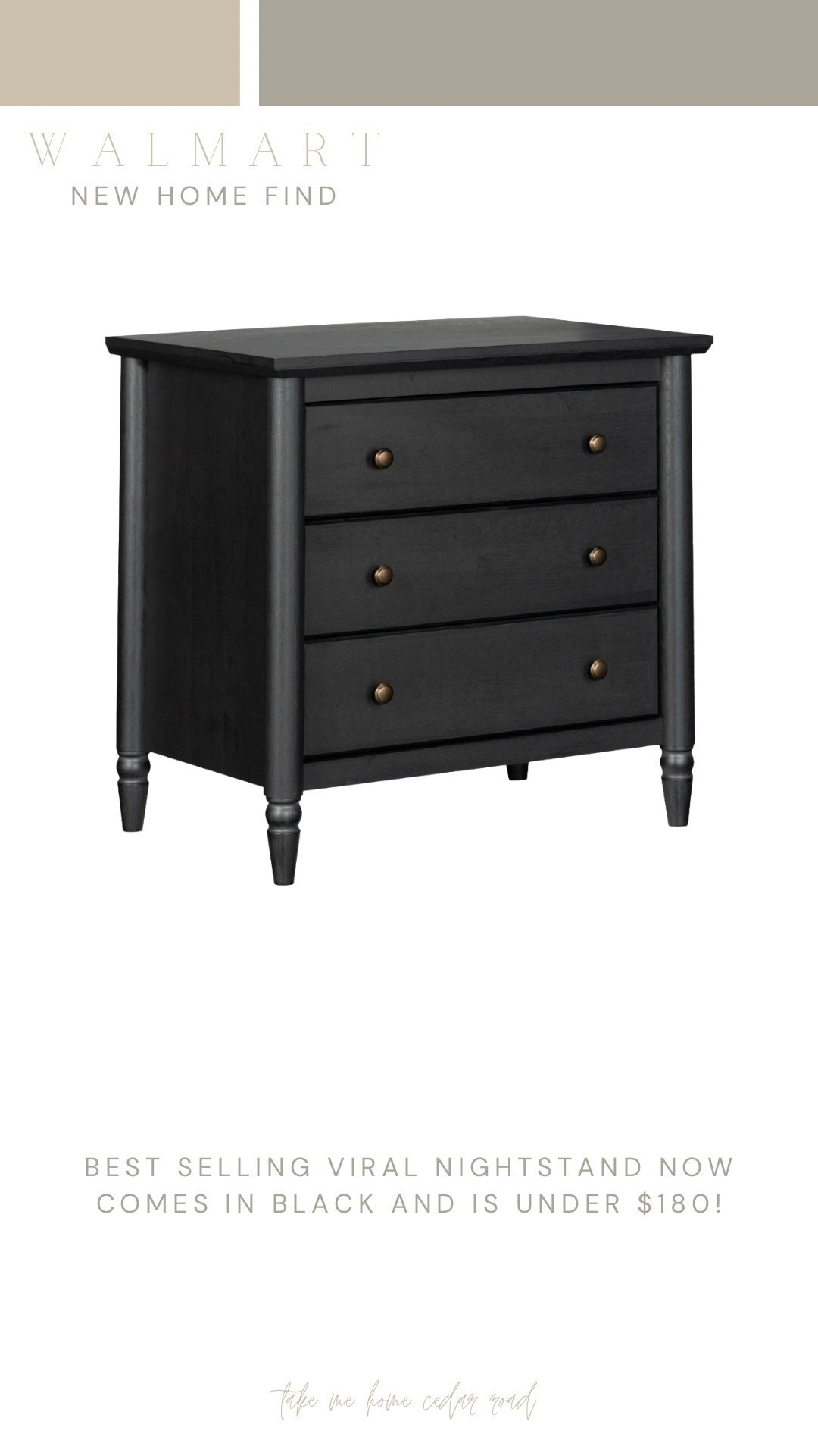 Best selling Walmart nightstand now comes in black! My favorite designer dupe find of 2025!

Nightstand, bedroom 

#LTKHome