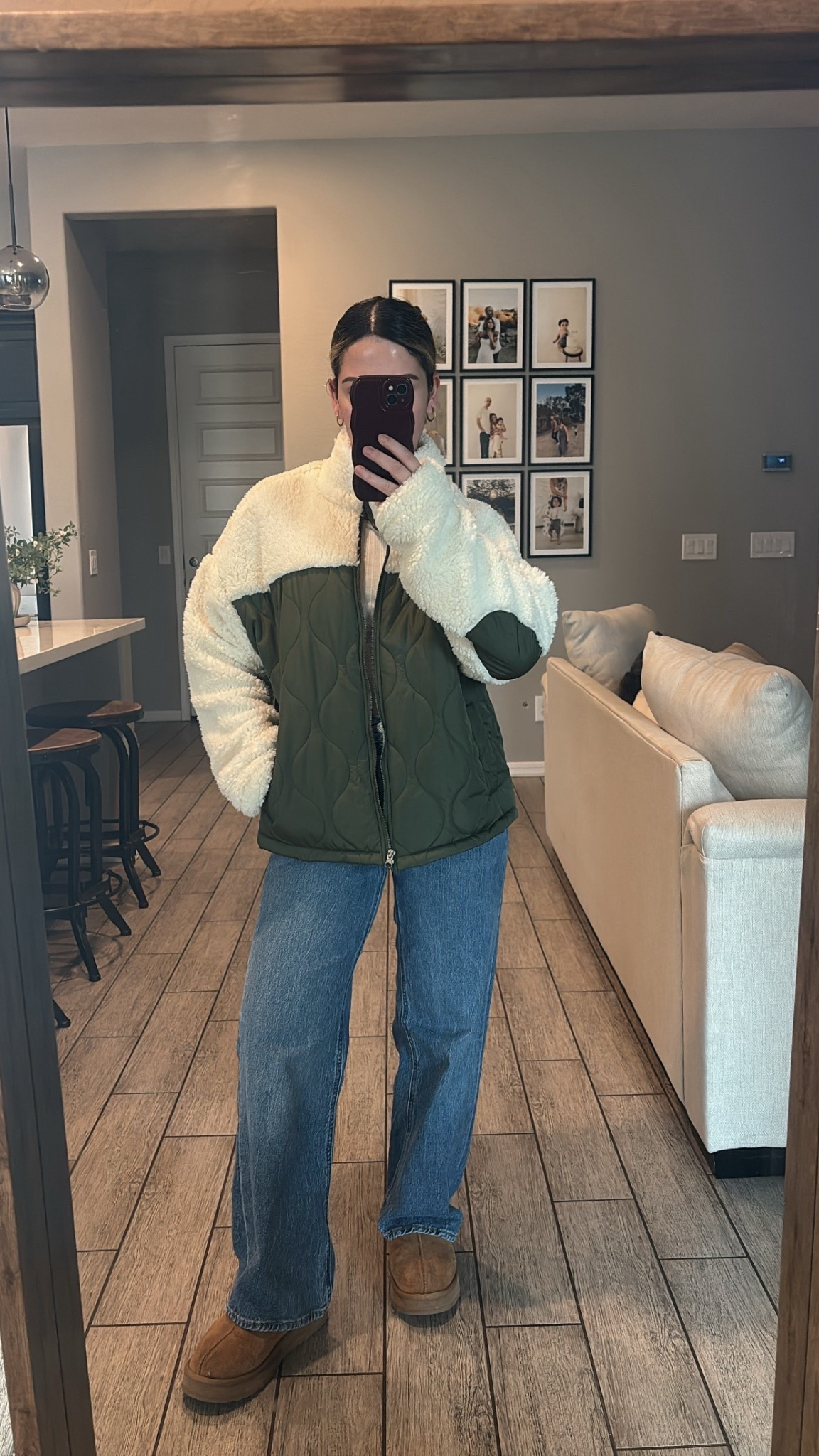 L jacket, jeans 25 petite, top S, Ugg Tasman slippers. 

#momstyle #outfits #cozystyle #outfitideas #winteroutfits #nordstromfinds #oldnavyjeans #outfitunder100 #cozyslippers #uggshoes #uggslippers #tasmanuggs #amazonfinds #targetstyle 

#LTKootd #LTKSaleAlert #LTKFindsUnder100