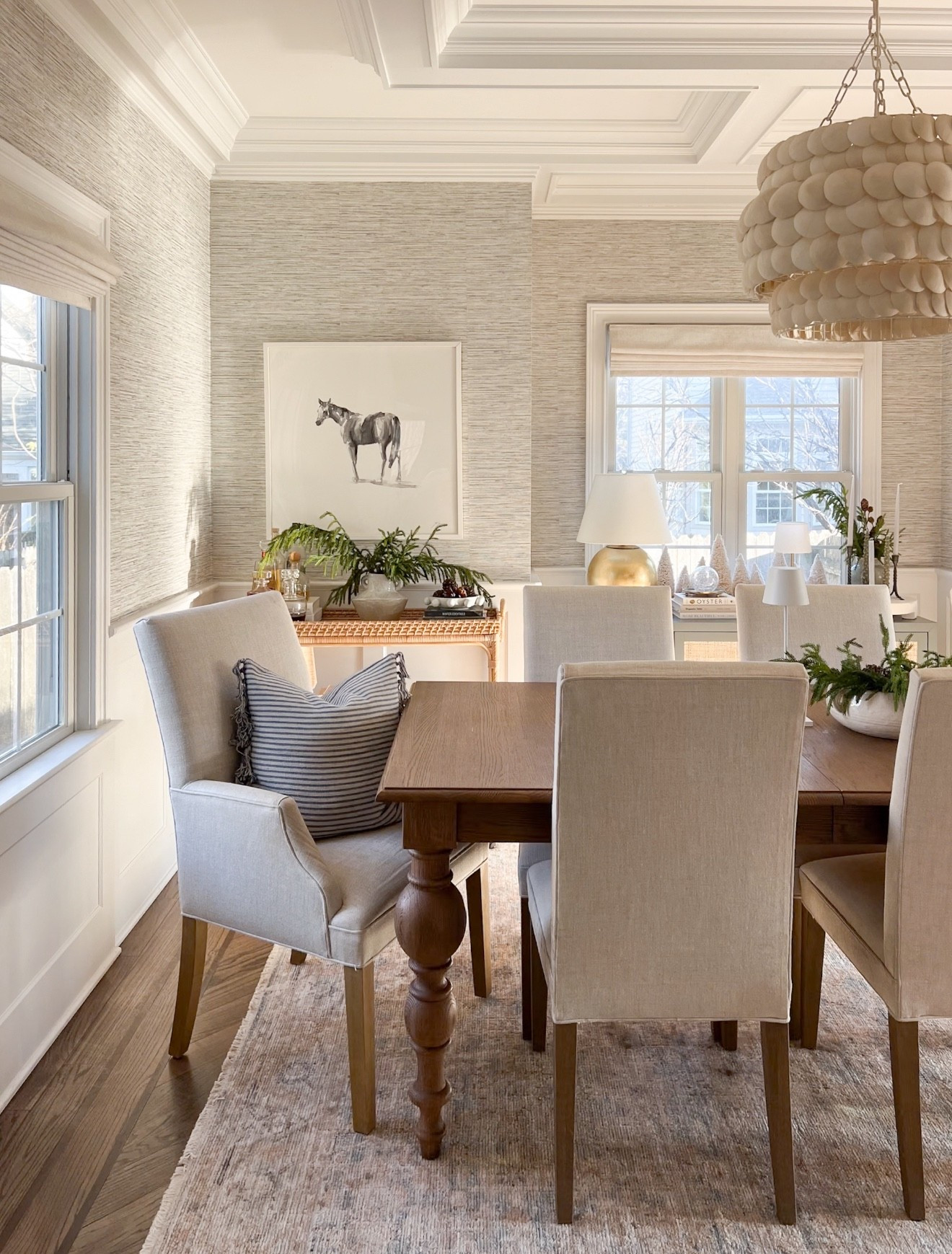 Monday mornings are always my day to catch up on emails, get our house back in order and plan new projects for the week. It’s my favorite day! Anyone else? 

Linking our dining room furniture, wallpaper and linen Roman shades (on sale!) 

#LTKHome #LTKSeasonal #LTKSaleAlert