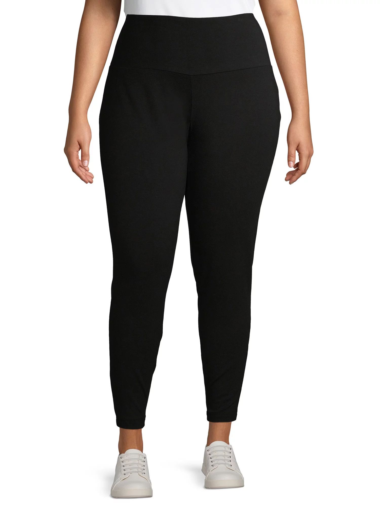 Terra & Sky Women's Plus Size High Waist Leggings - Walmart.com | Walmart (US)