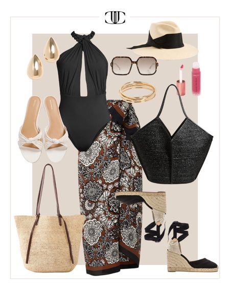Here are looks that incorporate some of this month’s top sellers and most popular pieces.  

sunglasses, bathing suit, one piece swimsuit, slide heels, tote bag, espadrille, fedora, summer outfit, summer look, casual look, vacation outfit, vacation look

#LTKswim #LTKover40 #LTKtravel