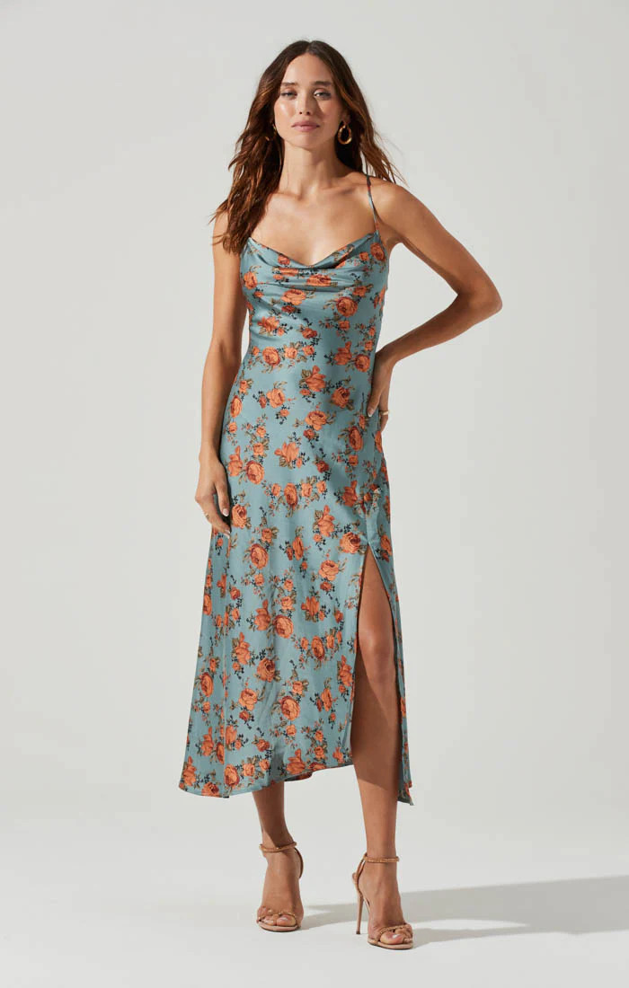 Gaia Floral Midi Dress | ASTR The Label (US)