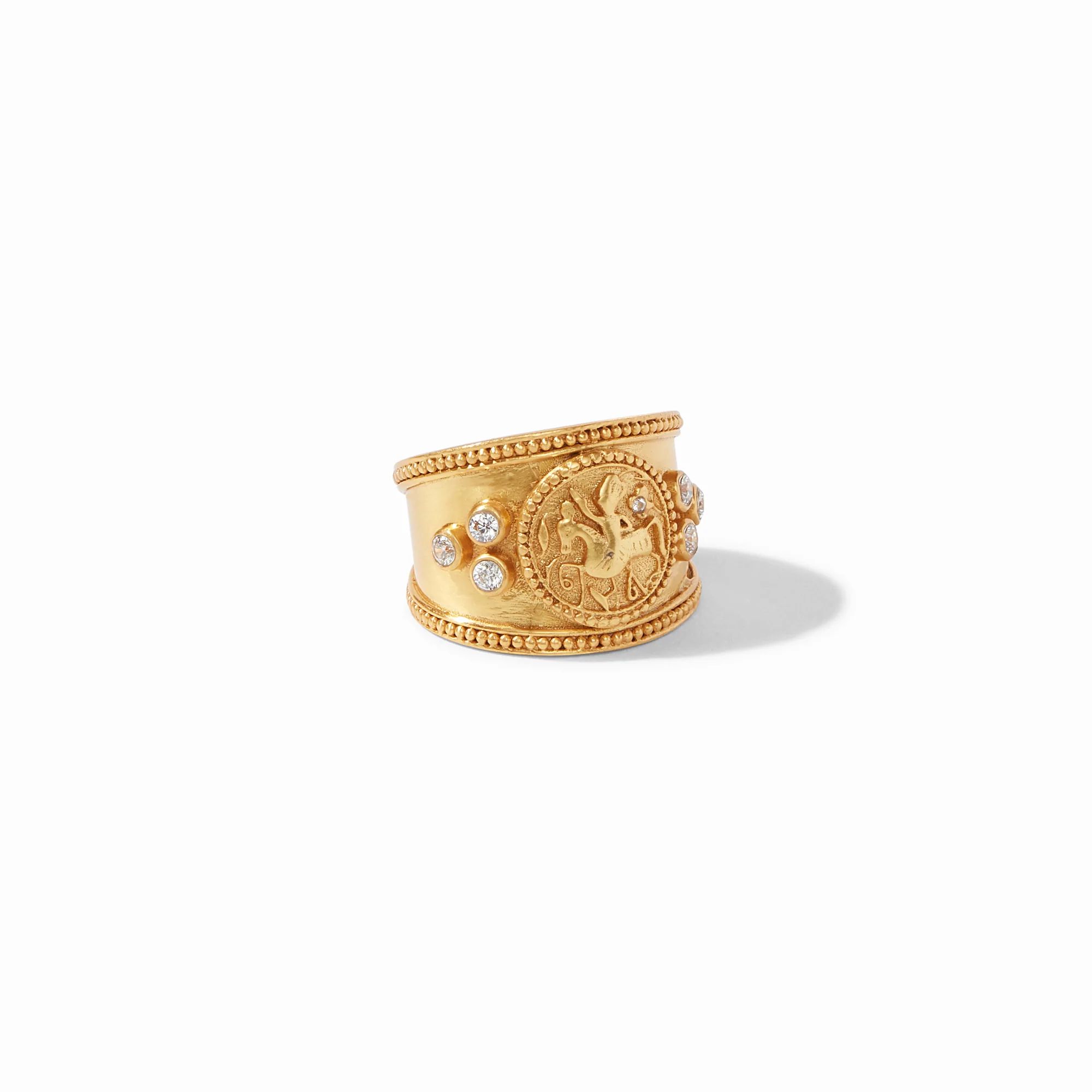 Coin Gold Crest Ring | Julie Vos | Julie Vos