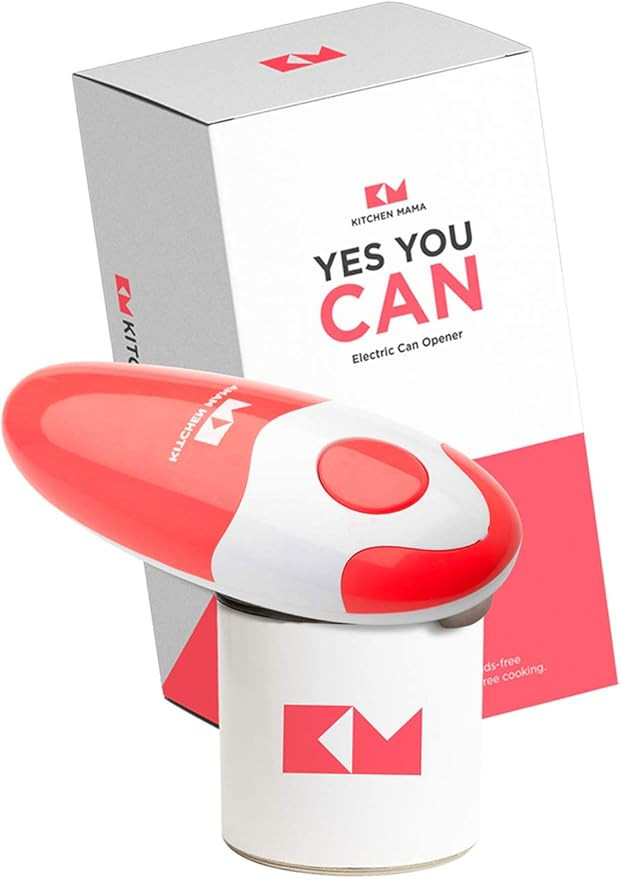 Kitchen Mama Electric Can Opener: Open Your Cans with A Simple Push of Button - No Sharp Edge, Fo... | Amazon (US)