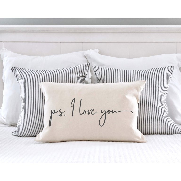P.S. I Love You Valentine's Day Pillow Cover 12x20 Inch | Walmart (US)