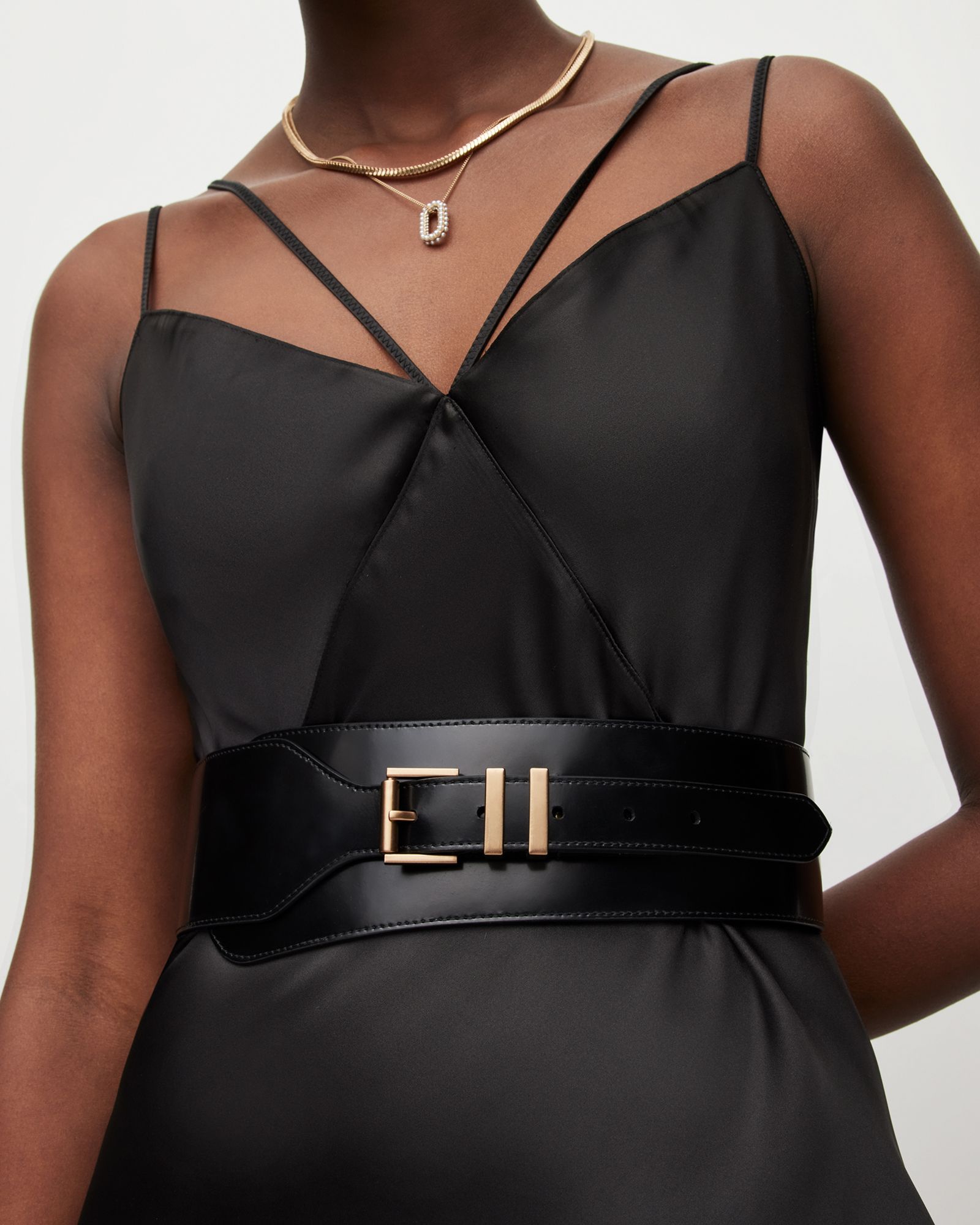 Marcella Leather Wide Belt | AllSaints US