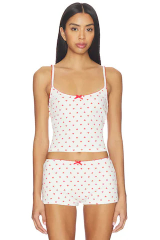 Hugo Singlet Tank Top in Heart Print | Revolve Clothing (Global)