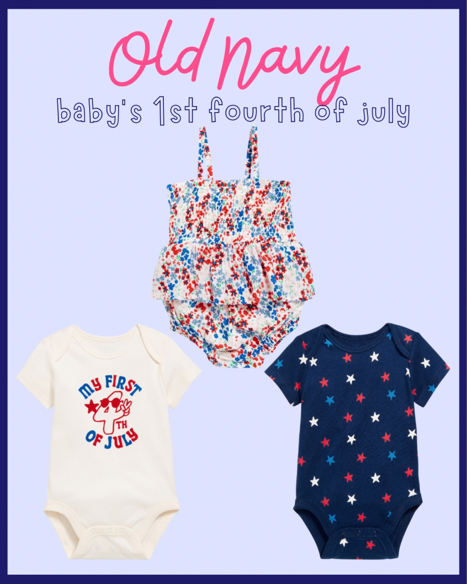 Im already preparing for summer outfits for our baby girl who is due in May. I knew Old Navy would have some of the cutest outfits! 
🎇🎇🎇🎇🎇🇺🇸🇺🇸🇺🇸🇺🇸🇺🇸



#LTKSeasonal #LTKbaby #LTKkids