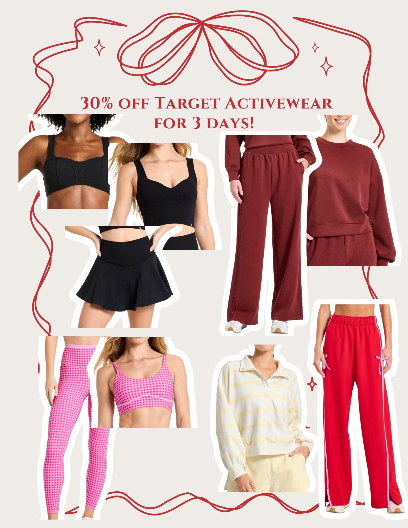 Target Active wear is on sale for the next 3 days! 

Get everything for 30% off 

#LTKSaleAlert #LTKFindsUnder50 #LTKfitnessgoals