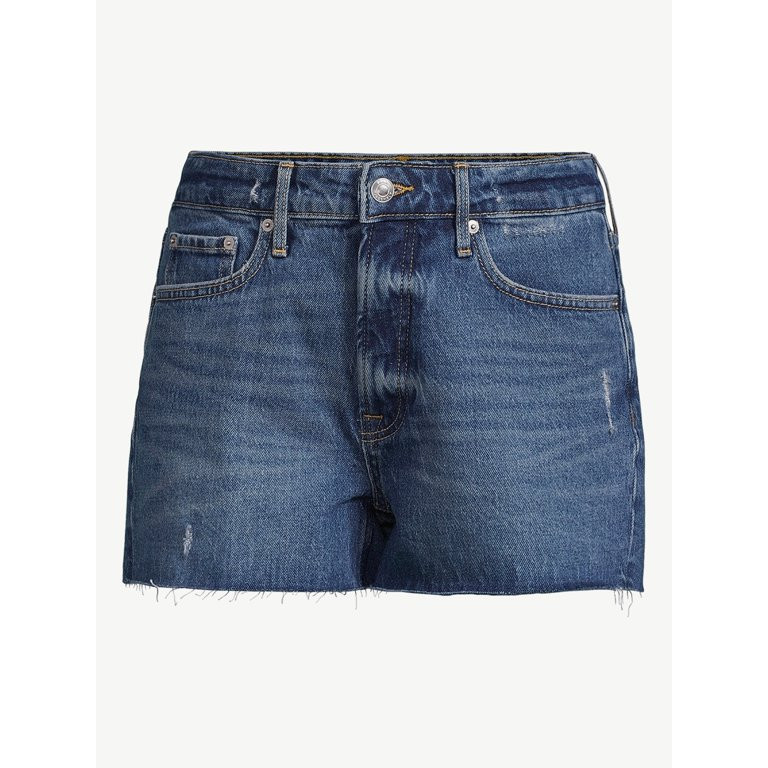 Free Assembly Women's 90's Cut Off Denim Short | Walmart (US)