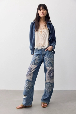We The Free Reverie Patchwork Jeans | Free People (Global - UK&FR Excluded)