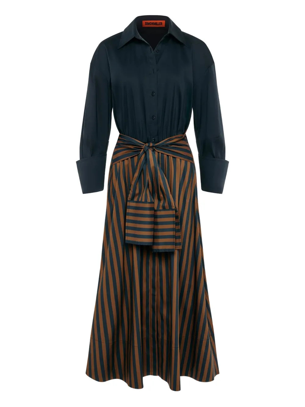 Inna striped poplin maxi dress | Farfetch Global