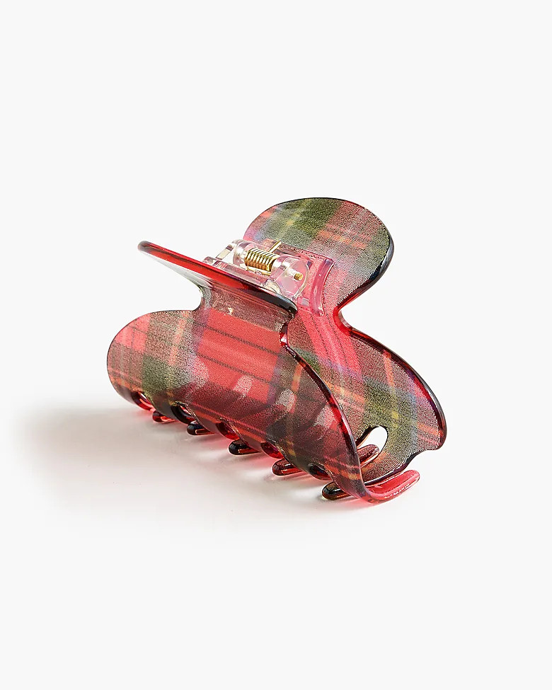 Tartan claw clip | J.Crew Factory
