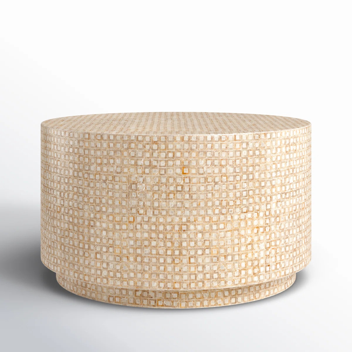Denn Drum Modern Shell Finish  Coffee Table | Wayfair North America