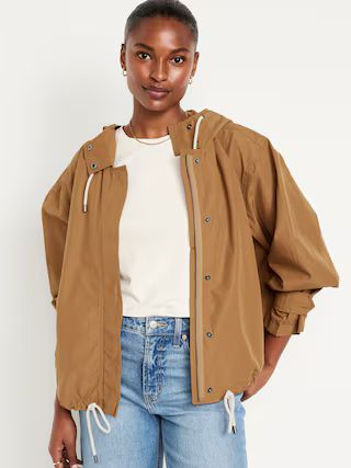 Water-Resistant Hooded Utility Jacket for Women | Old Navy (US)
