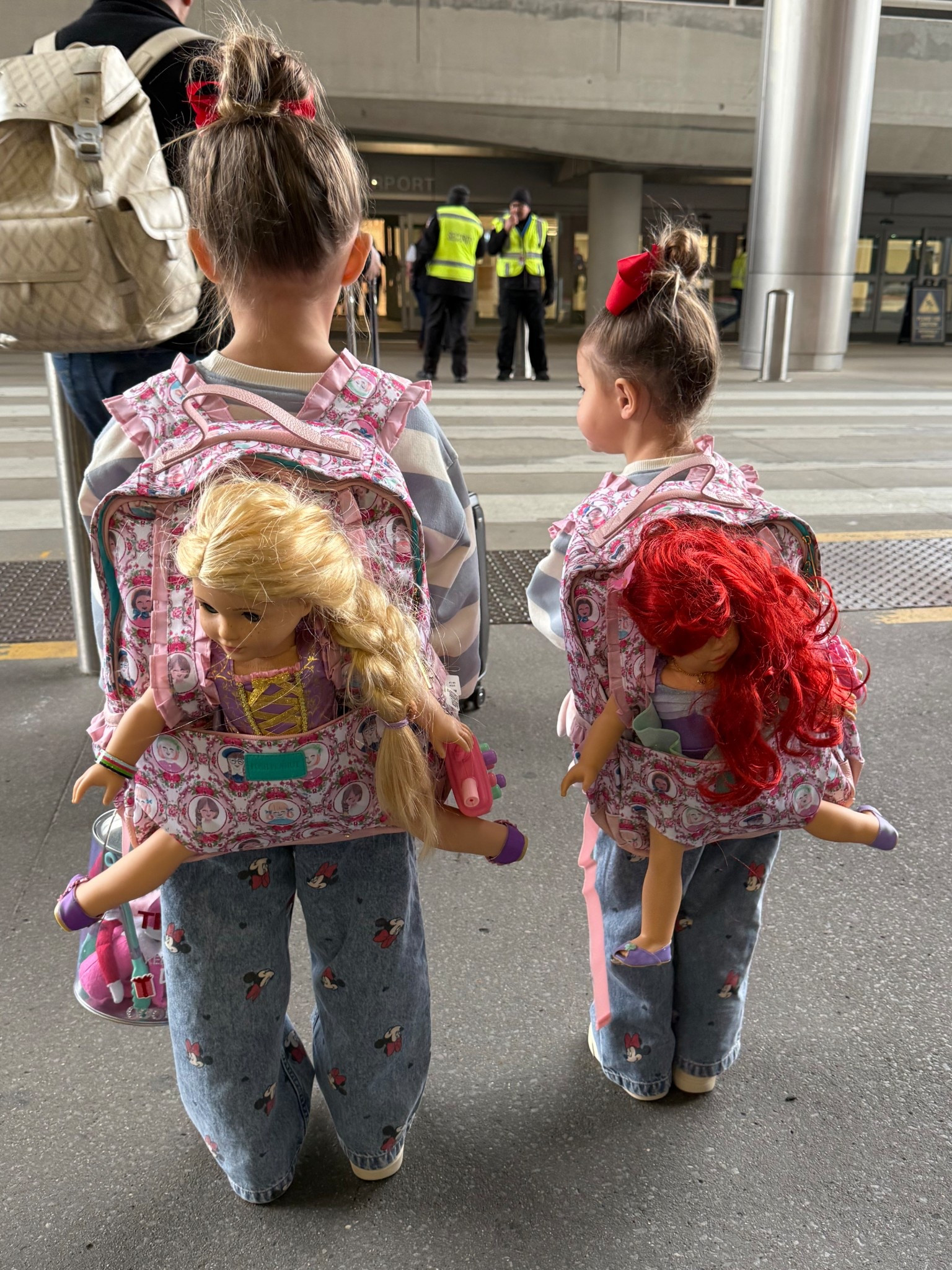 Kids backpack. Carry backpack. Character backpack. American girl. Disney princess 