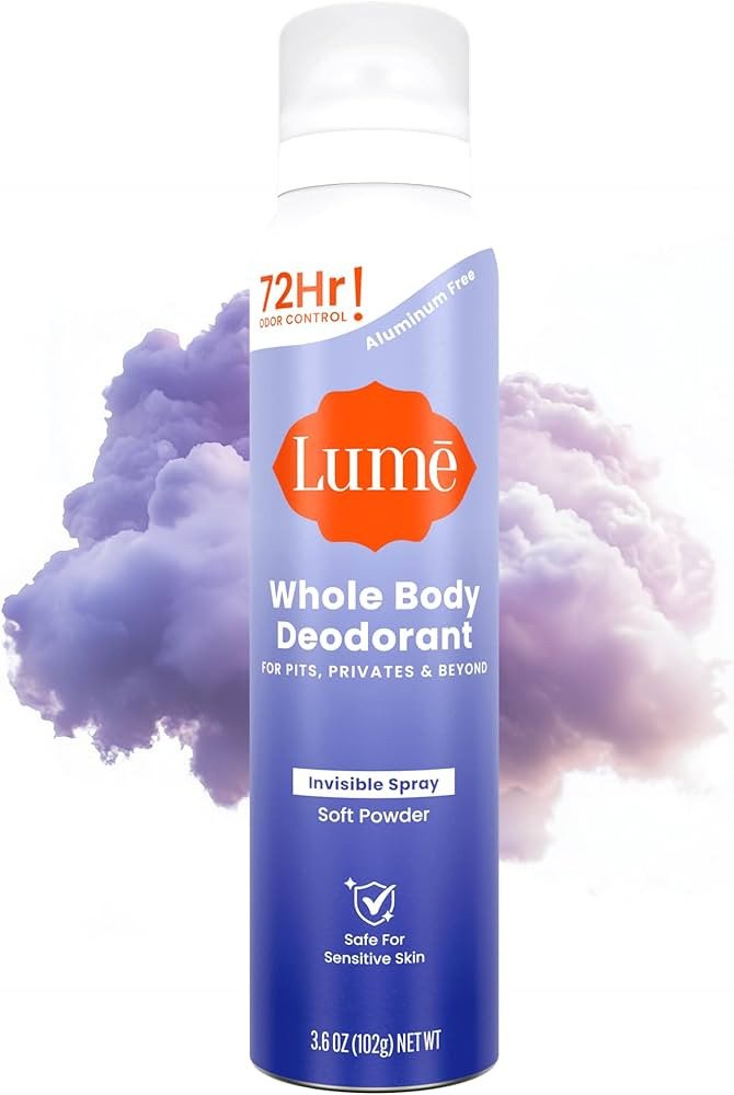 Lume Invisible Spray Deodorant For Women - Whole Body Deodorant Spray - 72 Hr Odor Control - Ozon... | Amazon (US)