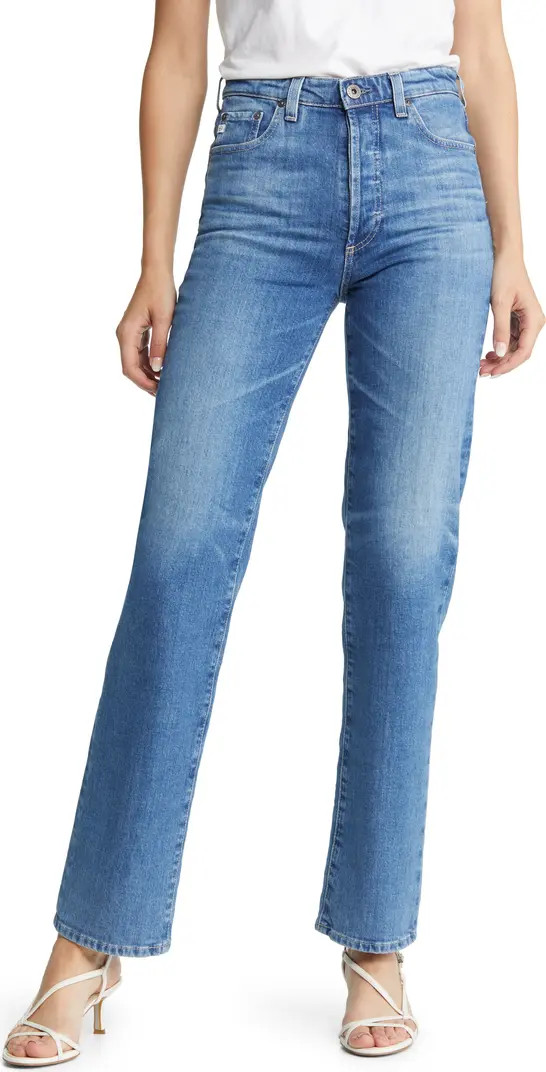 Alexxis High Waist Straight Leg Jeans | Nordstrom