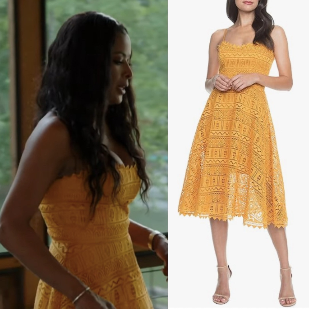 Stacey Rusch’s Yellow Lace Dress
