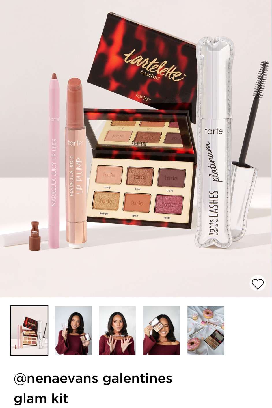My limited edition bundle is live!! Use code NENAEVANS to get all 4 products for $40!! I use shade “Nude” in the lip liner and “peachy beige” in the lip plump!




Tarte x Nena
Mascara
Eyeshadow palette
Lip combo

#LTKFindsUnder50 #LTKSaleAlert #LTKBeauty