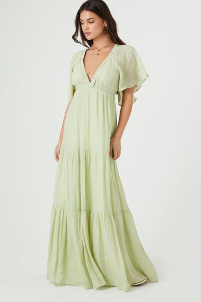 Tiered Flounce Maxi Dress | Forever 21