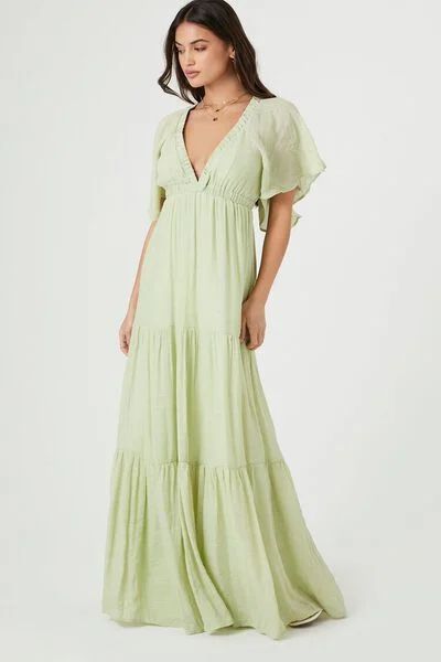 Tiered Flounce Maxi Dress | Forever 21