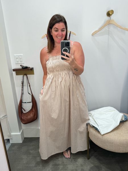 If you love neutrals, this dress is a must have for your wardrobe! The dress is made by Pistola, it runs TTS and is so so comfortable! It is the perfect throw on and go dress for the summer! 

#LTKSeasonal #LTKMidsize #LTKStyleTip