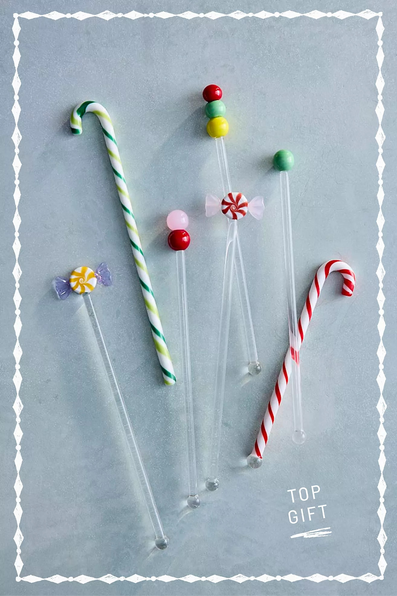 Candy Cane Drink Stirrers, Set of 4 | Anthropologie (US)