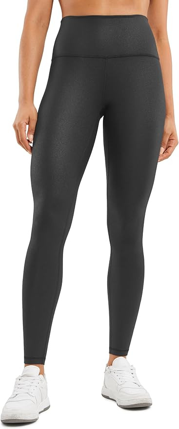 CRZ YOGA Matte Faux Leather Leggings 28" - Butterluxe High Waisted Stretch Ankle Womens Leather P... | Amazon (US)