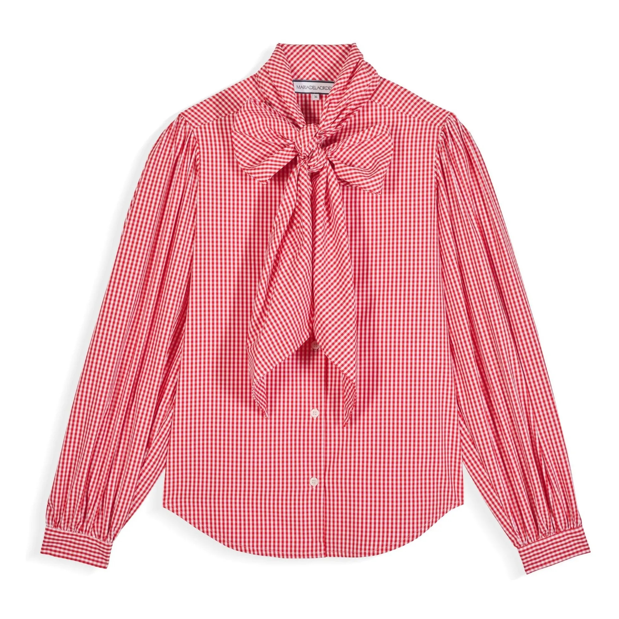 Fairytale Cotton Gingham Blouse | Red | Smallable