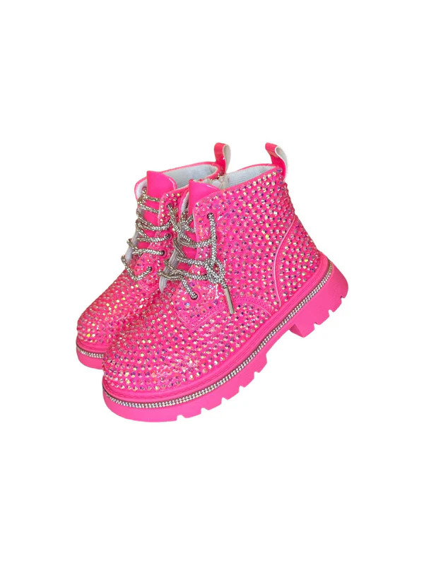 Hot Pink Sparkle Boots | Lola + The Boys