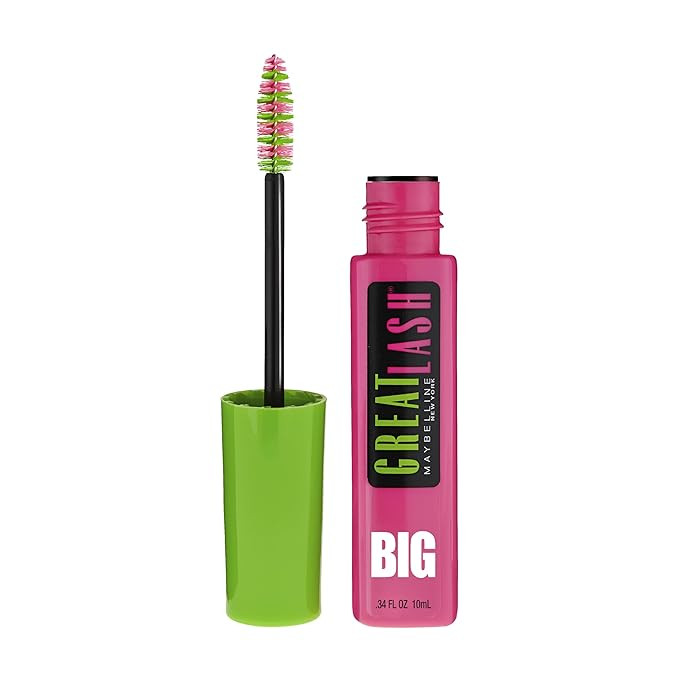 Maybelline Great Lash BIG Washable Mascara, Volumizing, Thickening, Lengthening Mascara, Brownish... | Amazon (US)