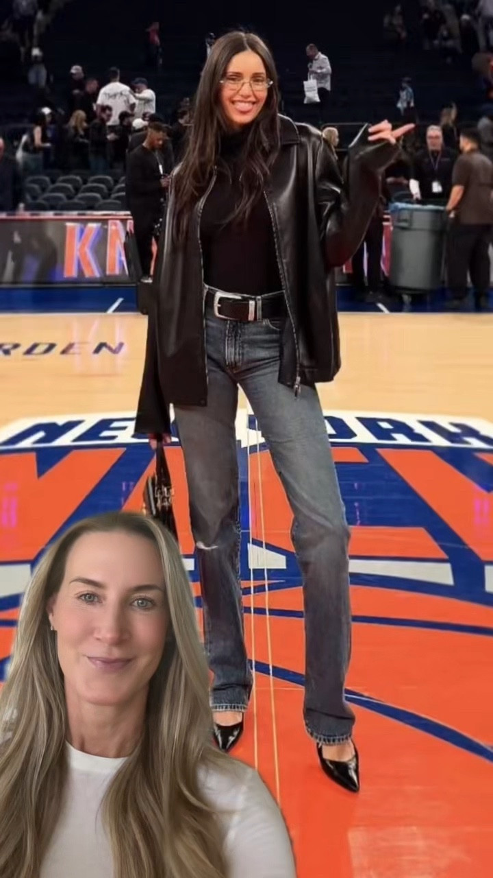 Nina Dobrev just reunited with Paul Wesley courtside at a New York Knicks game, and it’s giving full The Vampire Diaries nostalgia.

But it’s her outfit that everyone is asking about.

The effortless straight leg denim.

The sleek black leather jacket.

The fitted knit layered underneath.

The pointed heels that instantly elevate the entire look.

It’s that off duty, model off duty formula that always works.

Clean denim, simple layers, nothing overdone but everything intentional.

I tracked down her exact pieces along with the best look for less options so you can recreate it exactly.