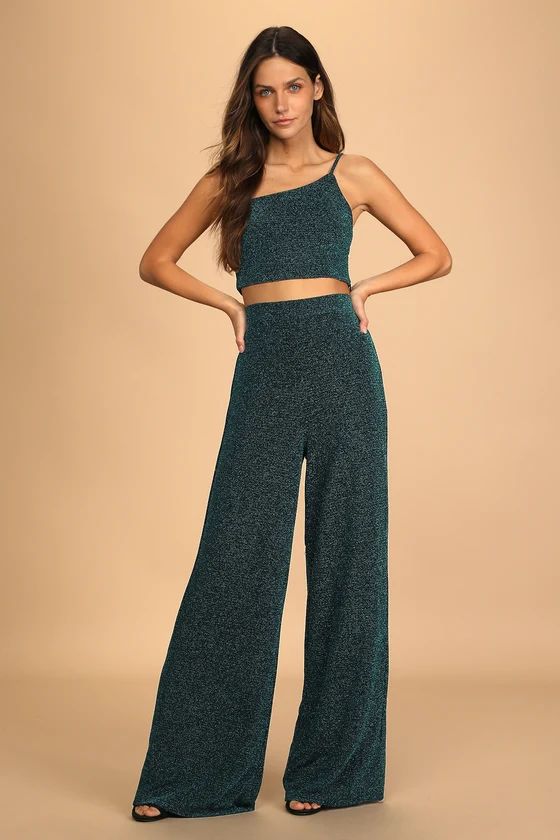 Sparkle with Merriment Teal Green Two-Piece Jumpsuit | Lulus (US)