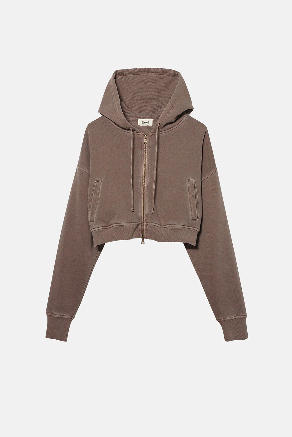 BABYDOLL CROP ZIP HOODIE | Elwood Clothing