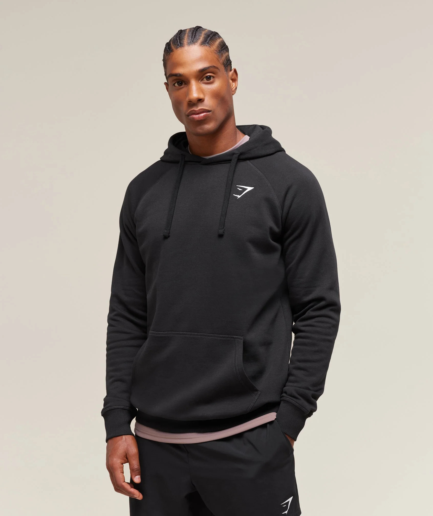 Gymshark Crest Hoodie - Black | Gymshark UK