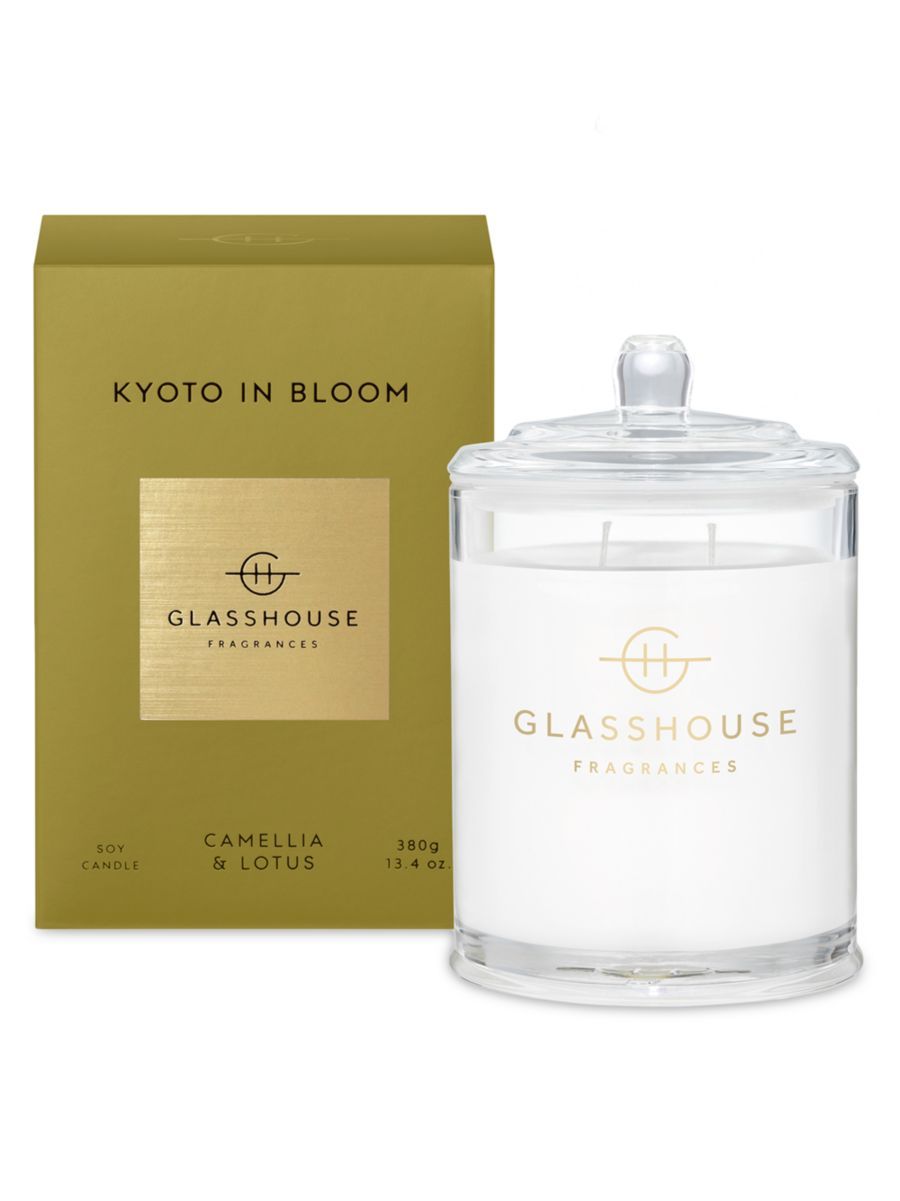 Glasshouse Fragrances Glasshouse Fragrances Kyoto In Bloom Candle | Saks Fifth Avenue