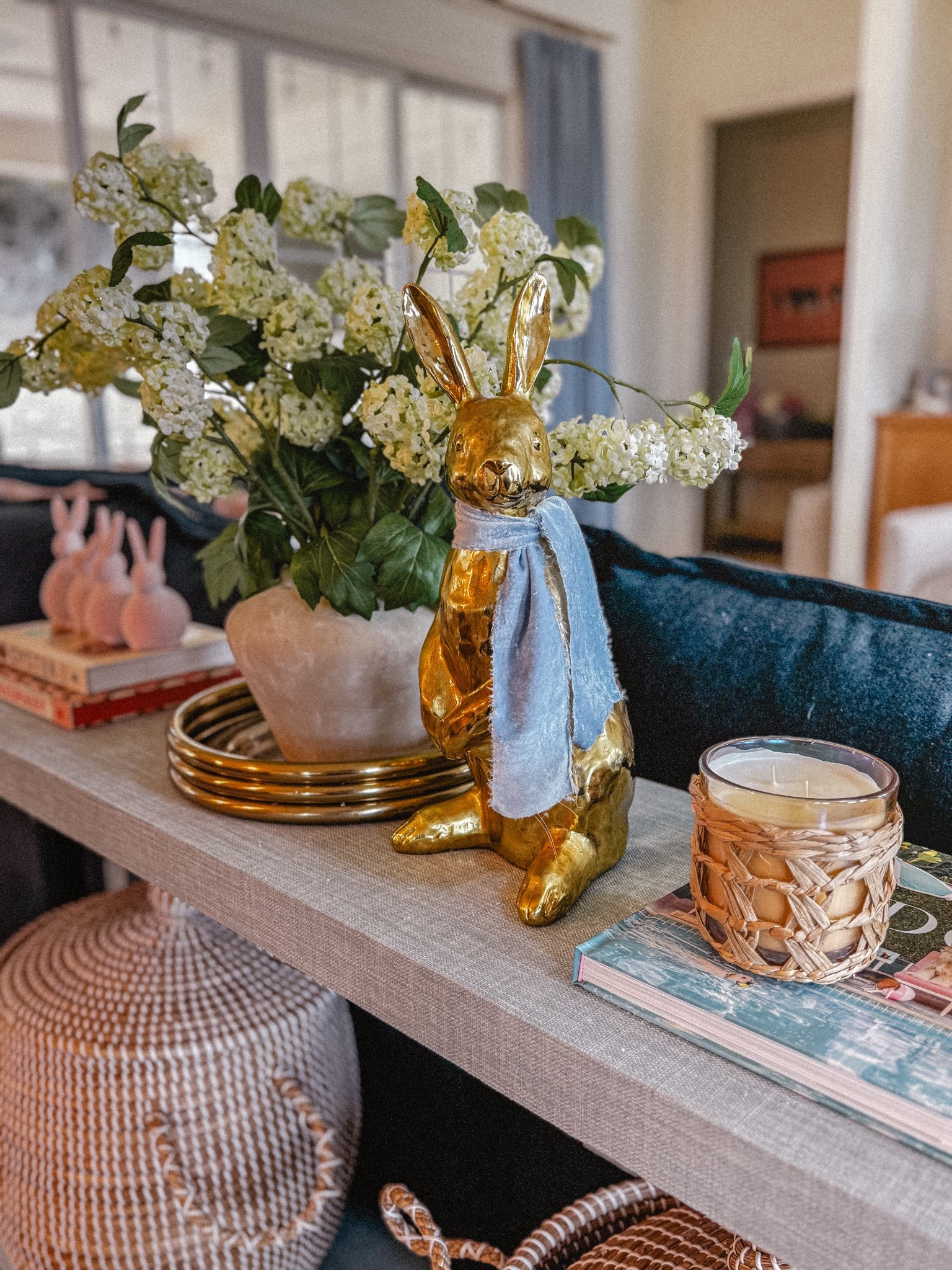 Cutest gold Easter bunny decor // table decor // spring refresh 

#LTKspring #LTKHome