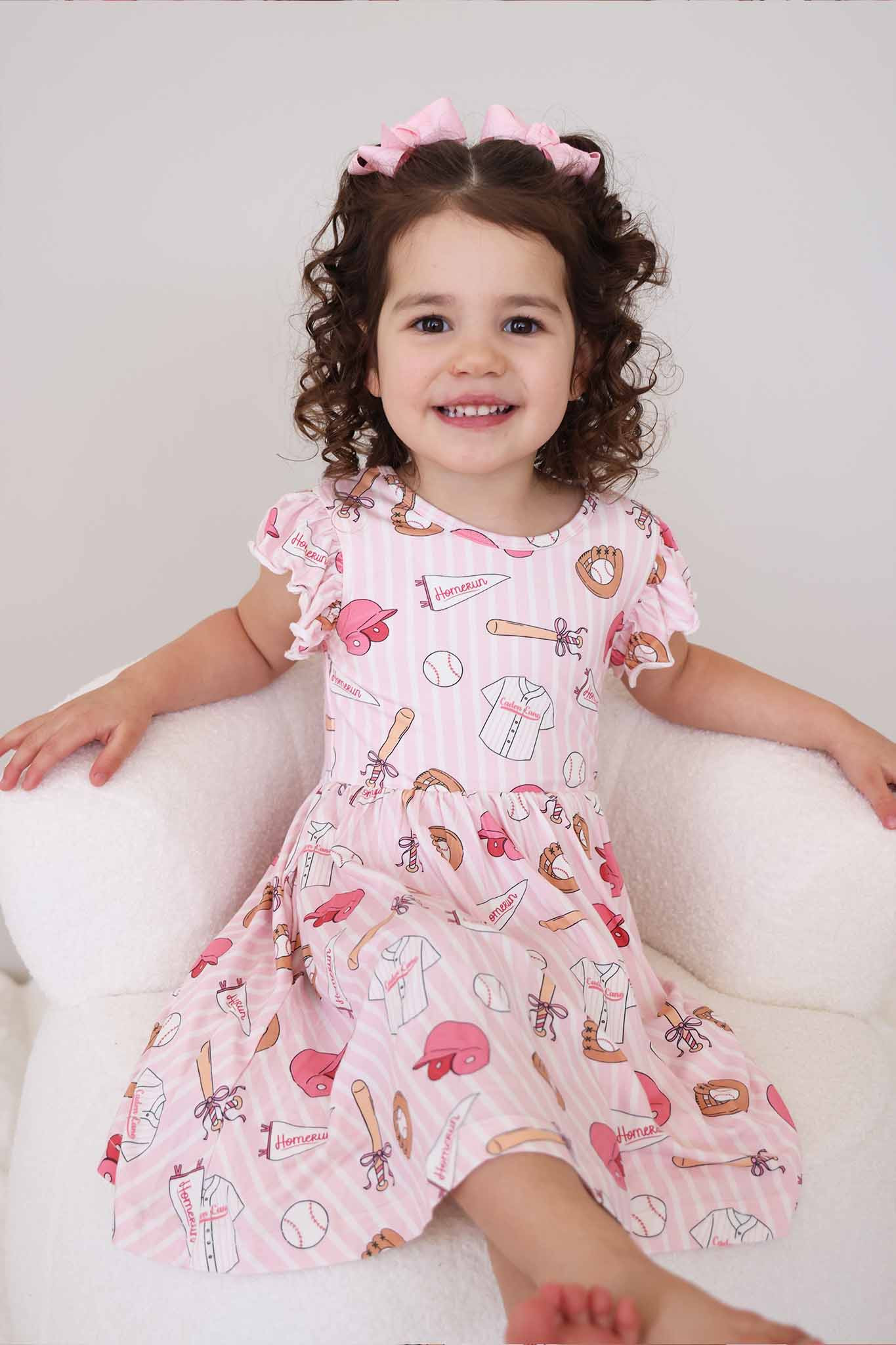 Ruffle Twirl Dress | Ballpark Babes | Caden Lane