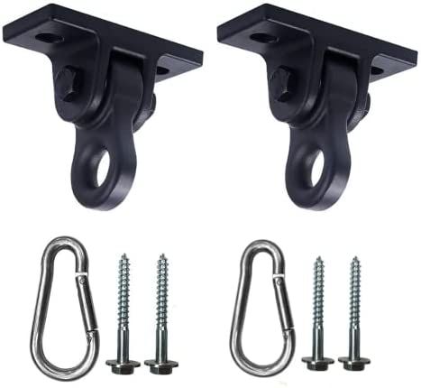 ABUSA Heavy Duty Black Swing Hangers Screws Bolts Included Over 5000 lb Capacity Playground Porch... | Amazon (US)