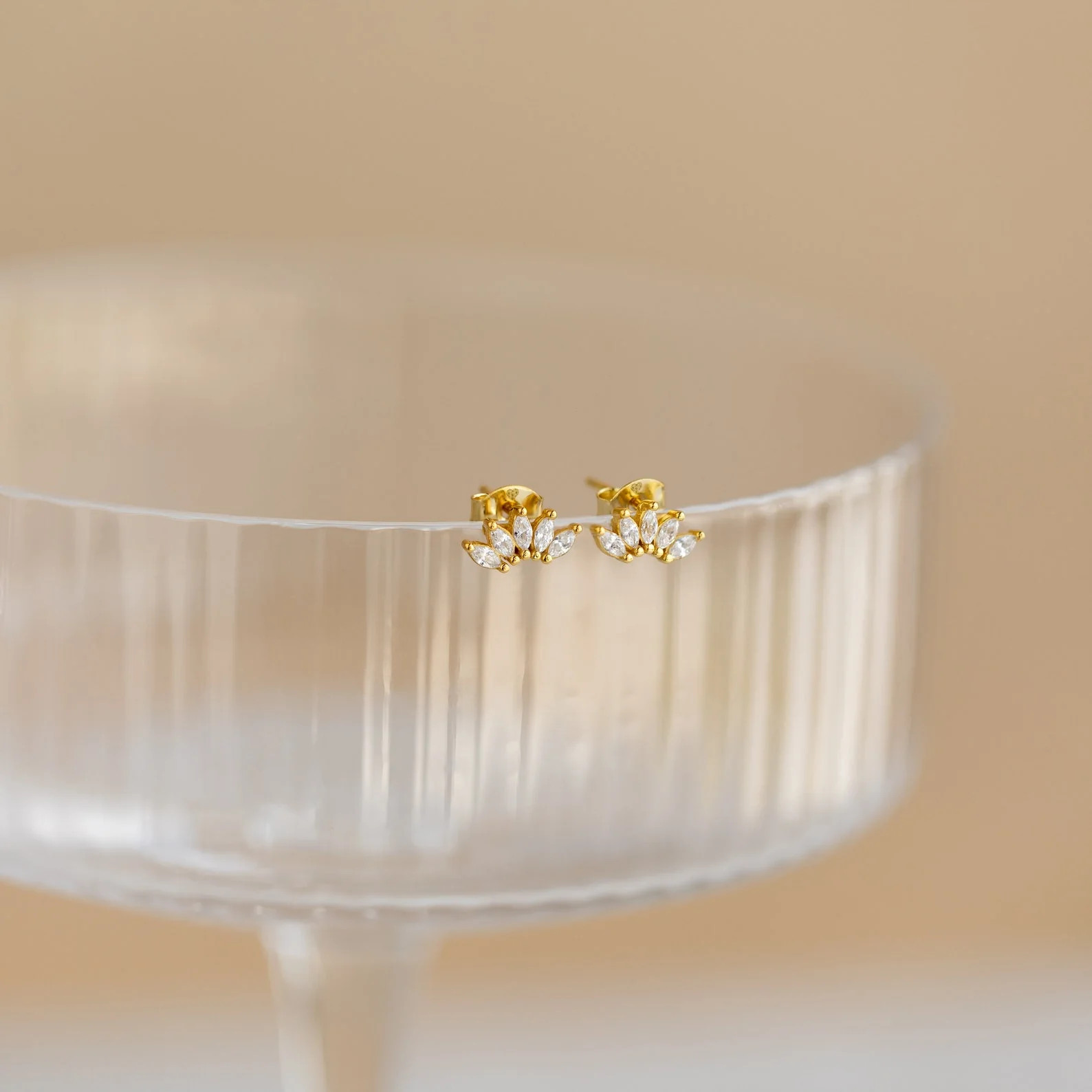 Odessa Marquise Diamond Stud Earrings | Caitlyn Minimalist | Caitlyn Minimalist