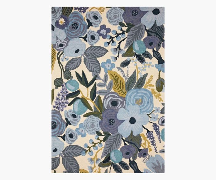 Joie Garden Party Cream Wool-Hooked Rug | Rifle Paper Co.