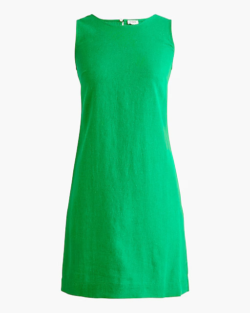 Linen-blend sleeveless mini dress | J.Crew Factory
