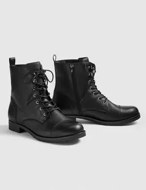 Dream Cloud Lace-Up Moto Boot | Lane Bryant (US)