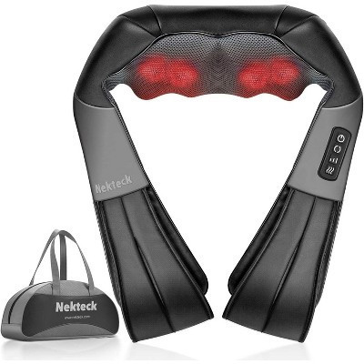 Nekteck Shiatsu Neck and Back Massager With Bag | Target